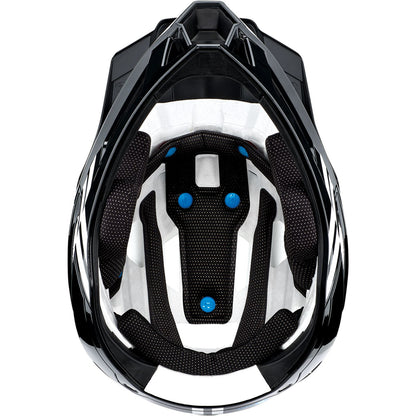 100% Trajecta Helmet - Fidlock - Black/White - Large 80003-00007_1039827