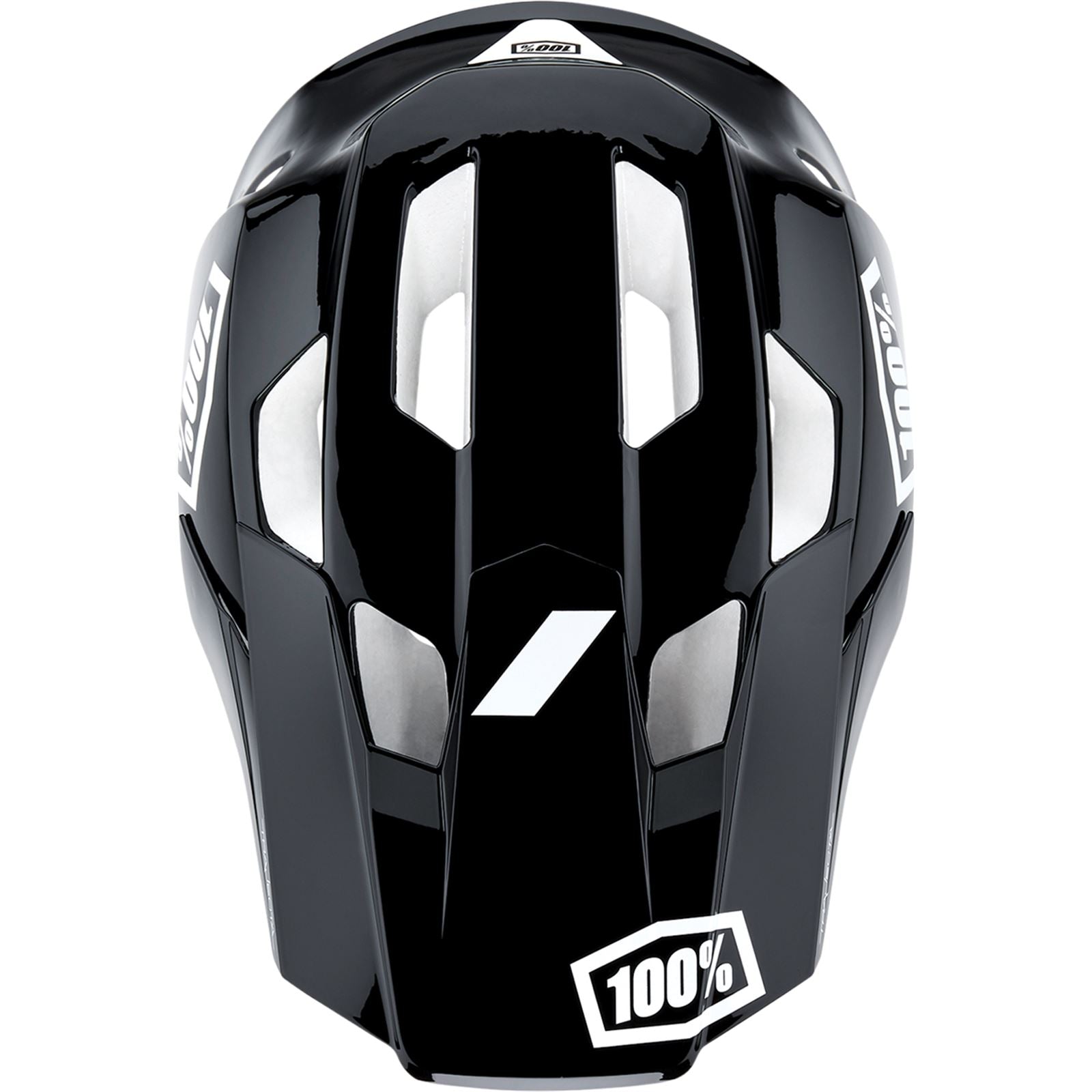 100% Trajecta Helmet - Fidlock - Black/White - XL 80003-00008_1039810