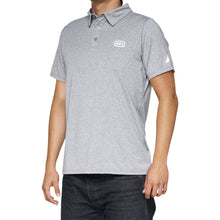 100% Corporate Polo Shirt - Heather Gray/White - Medium 35019-252-11_1040277