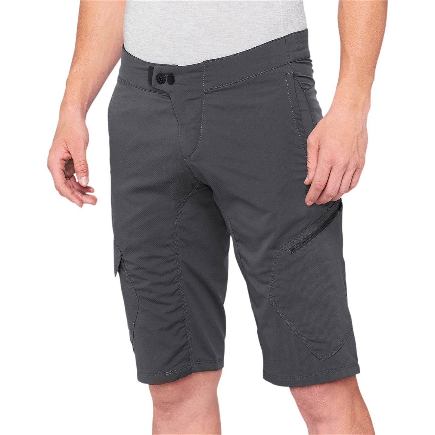 100% Ridecamp Shorts - Charcoal - US 38 40029-00012_1040261