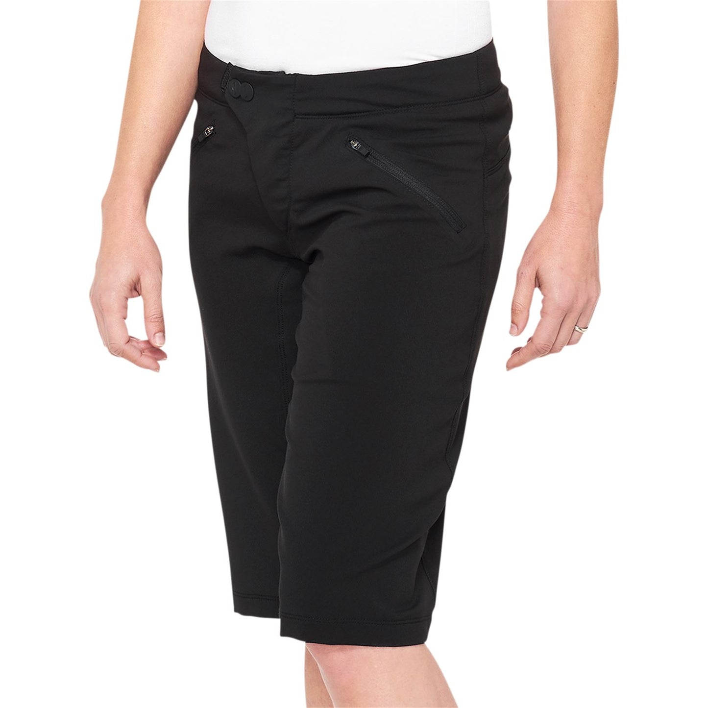 100% Women's Ridecamp Shorts - Black - Small 40037-00000_1040443