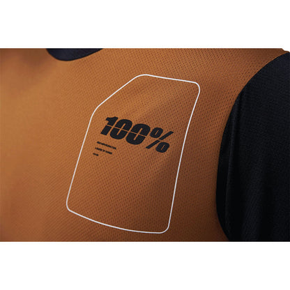 100% Ridecamp Jersey - Terracotta/Black - Small 40027-00015_1040462
