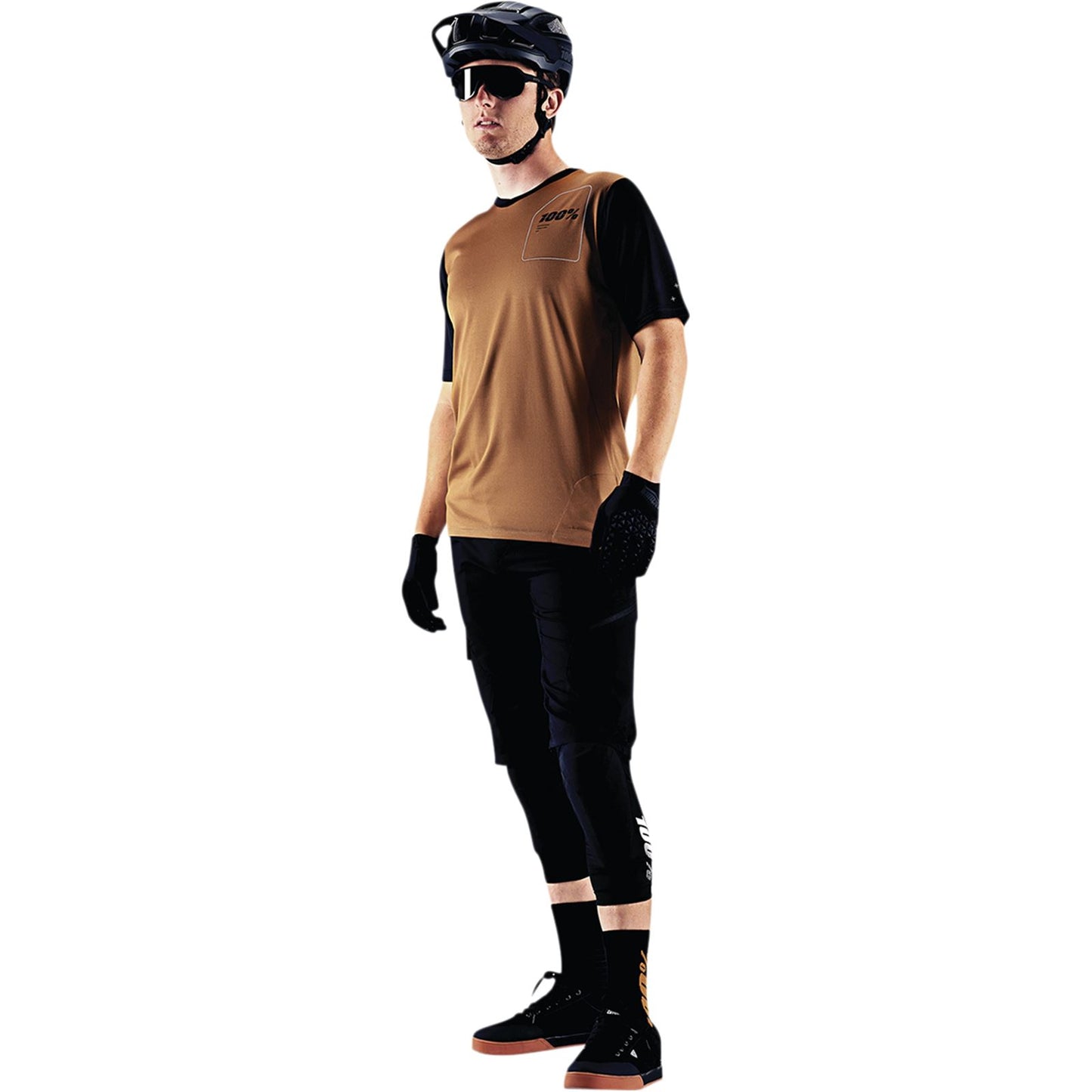 100% Ridecamp Jersey - Terracotta/Black - Small 40027-00015_1040510