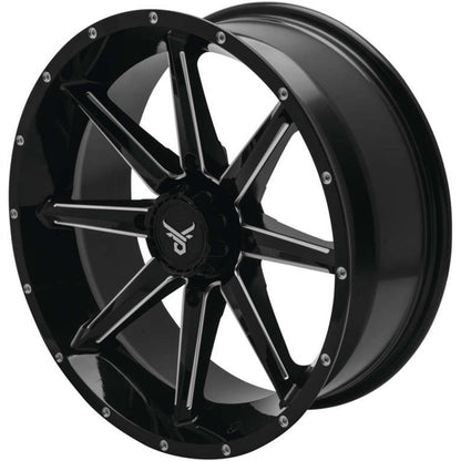 QuadBoss Slicer Wheel 18x7, 4/156, 4+3, Gloss Black/Machined 608589_1060456