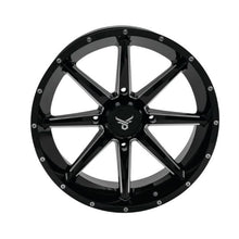 QuadBoss Slicer Wheel 18x7, 4/137, 4+3, Gloss Black/Machined 608590_899269