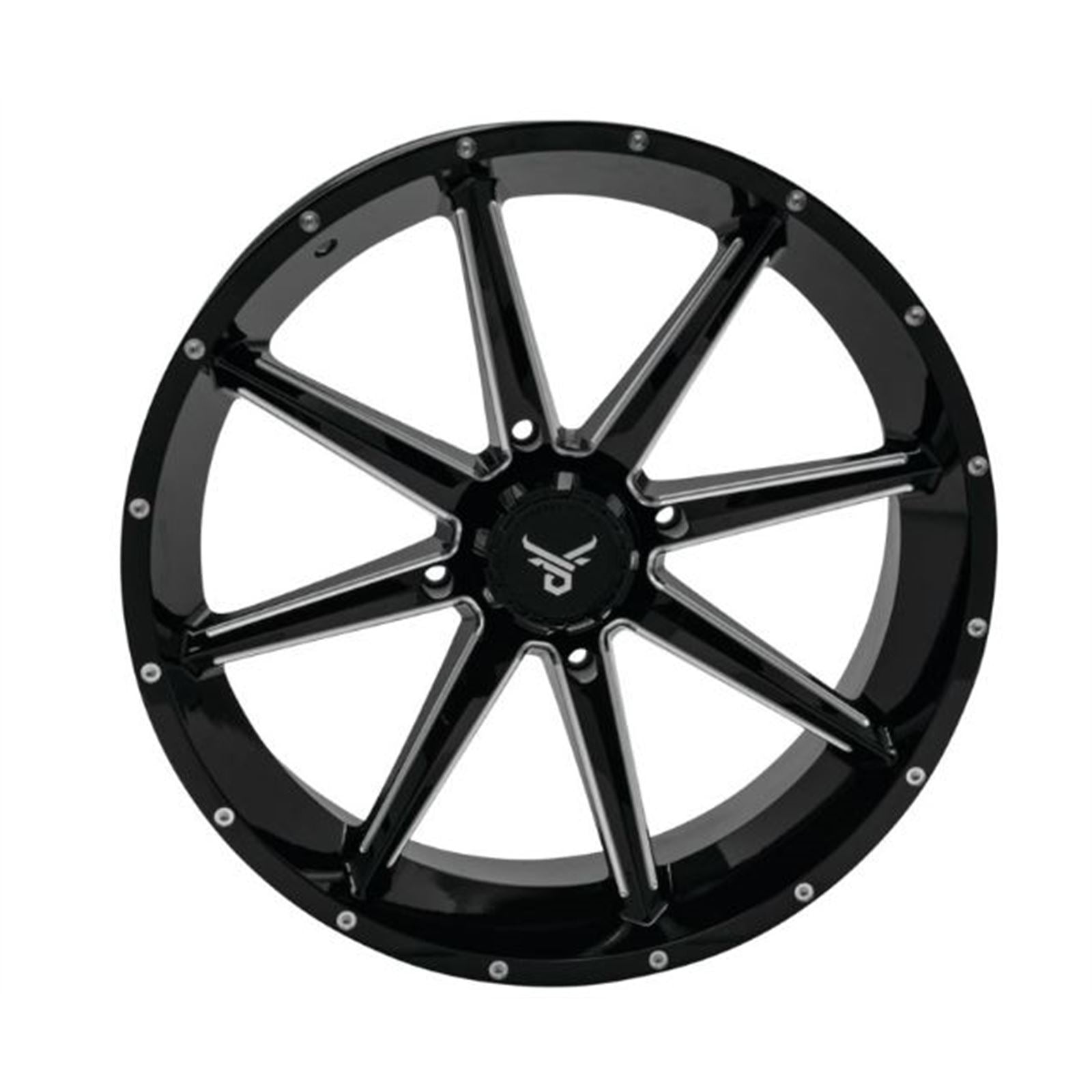 QuadBoss Slicer Wheel 20x7, 4/137, 4+3, Gloss Black/Machined 608592_899270