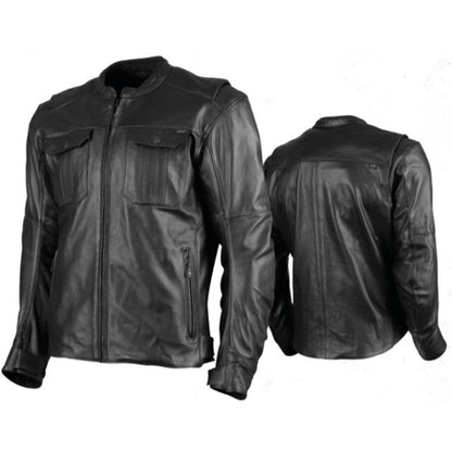 Band Of Brothers Leather Jacket - Black - XL_795541