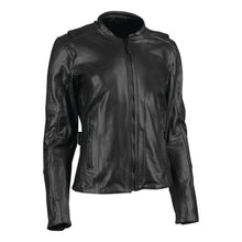 Women's Throttle Body Leather Jacket - Black - 3XL_796180