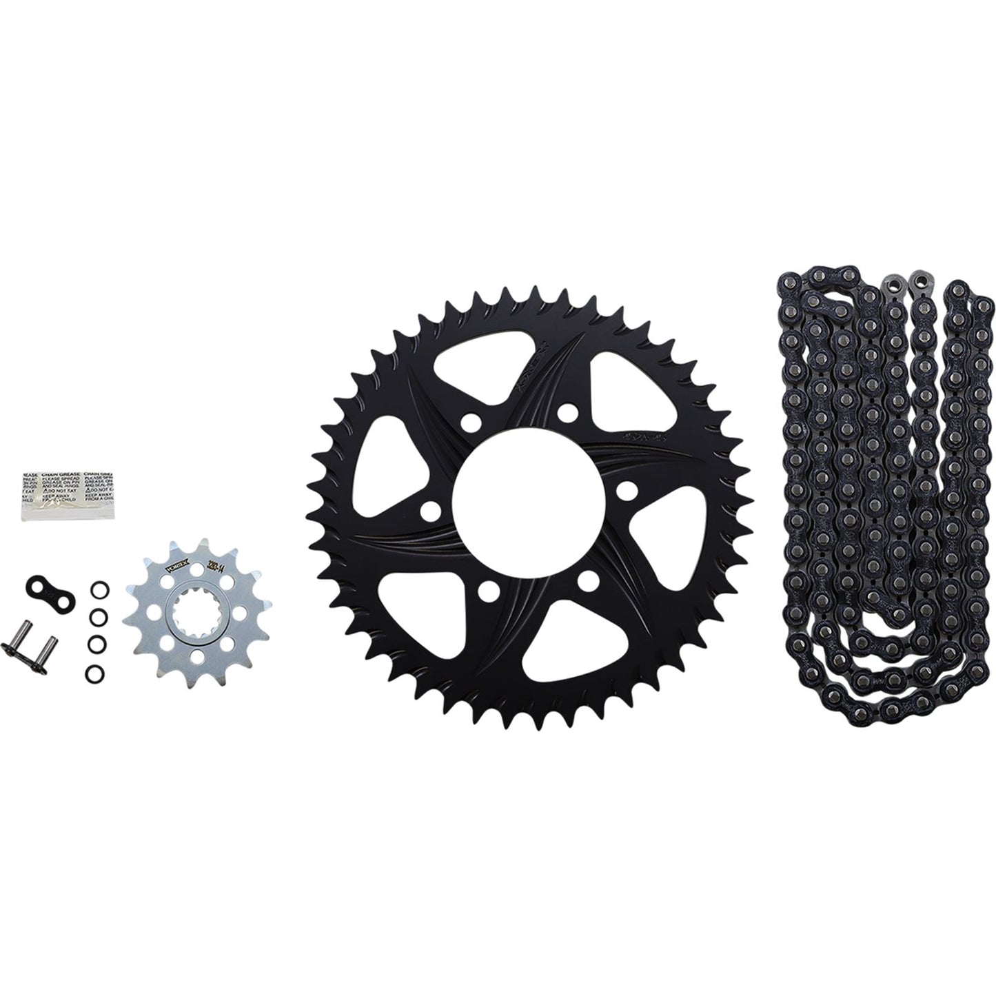 Vortex Chain Kit - Black for Kawasaki	 2019-2021 Ninja ZX-6R CK4216_1092626