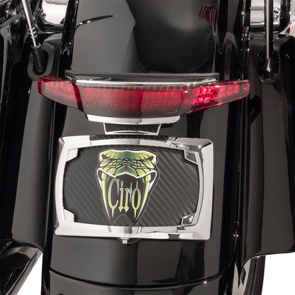 Ciro Taillight/License Plate Frame - Chrome - Red Lens [MPN: 40253]_1092686