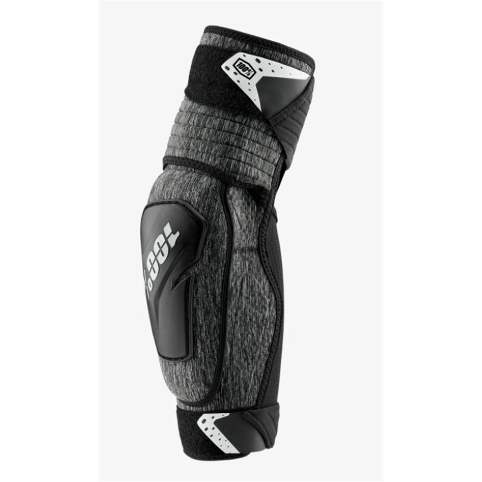 100% Fortis Elbow Guards Grey Heather/Black, L/XL OPEN BOX 90120-303-18_1489949