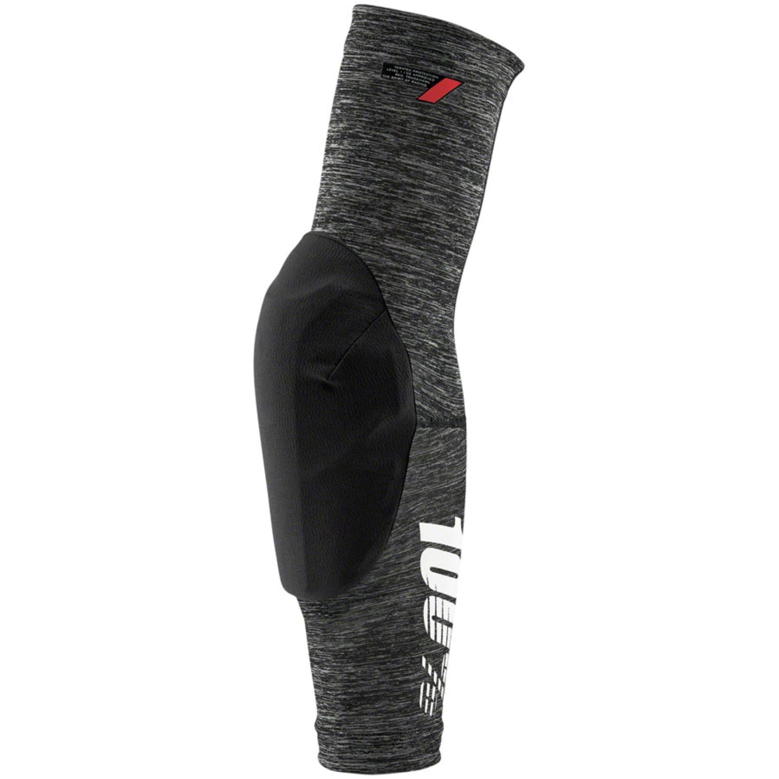 100% Teratec Elbow Guards Grey Heather/Black, Medium 90130-303-11_1362115