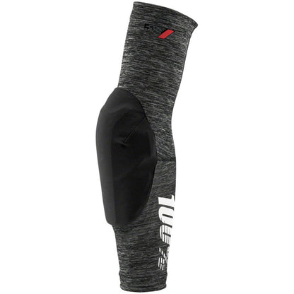 100% Teratec Elbow Guards Grey Heather/Black, Large 90130-303-12_1362129