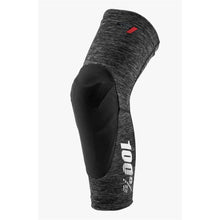 100% Teratec Knee Guards Grey Heather/Black, Large 90230-303-12_871906