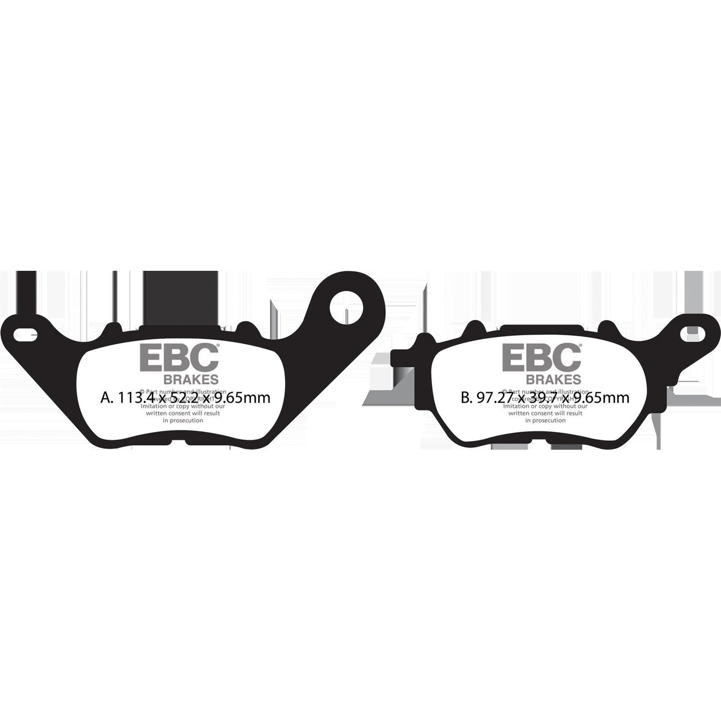 EBC Brakes Brake Pads SFA705 Organic Scooter SFA706_1437729