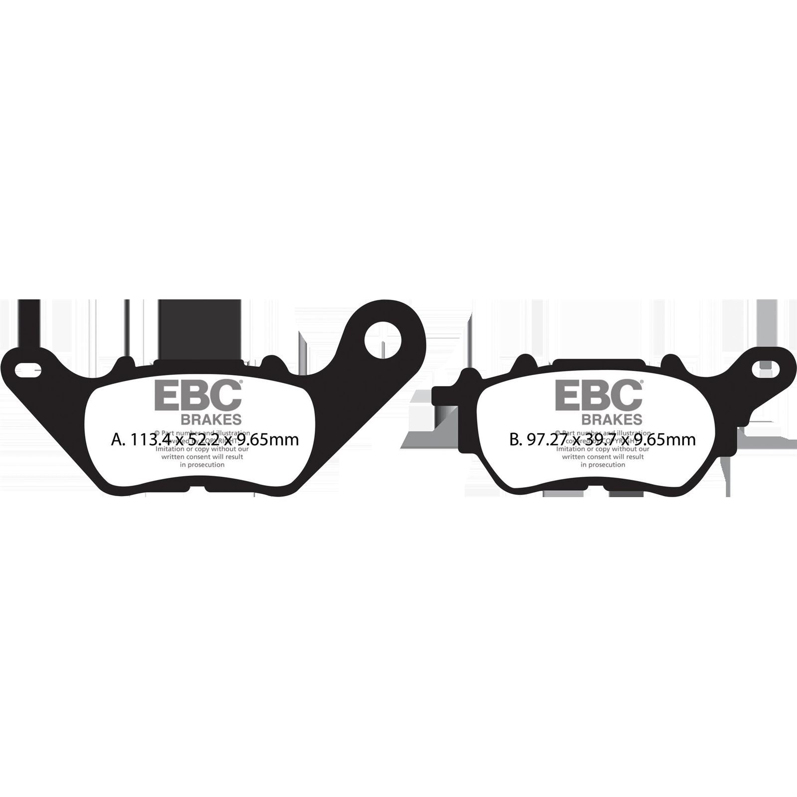 EBC Brakes Brake Pads SFA705 Organic Scooter SFA706_1437729