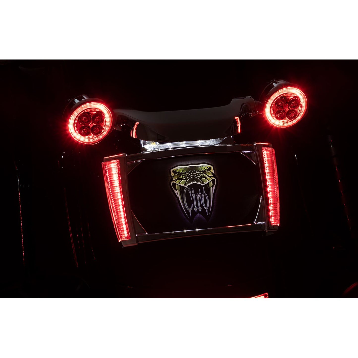 Ciro Lighted License Plate Frame for '14-up Street Glide Style Fender [MPN: 40301]_1092939