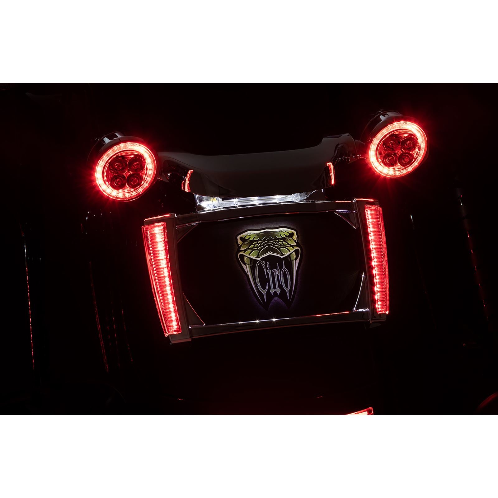 Ciro Lighted License Plate Frame for '14-up Street Glide Style Fender [MPN: 40301]_1092939