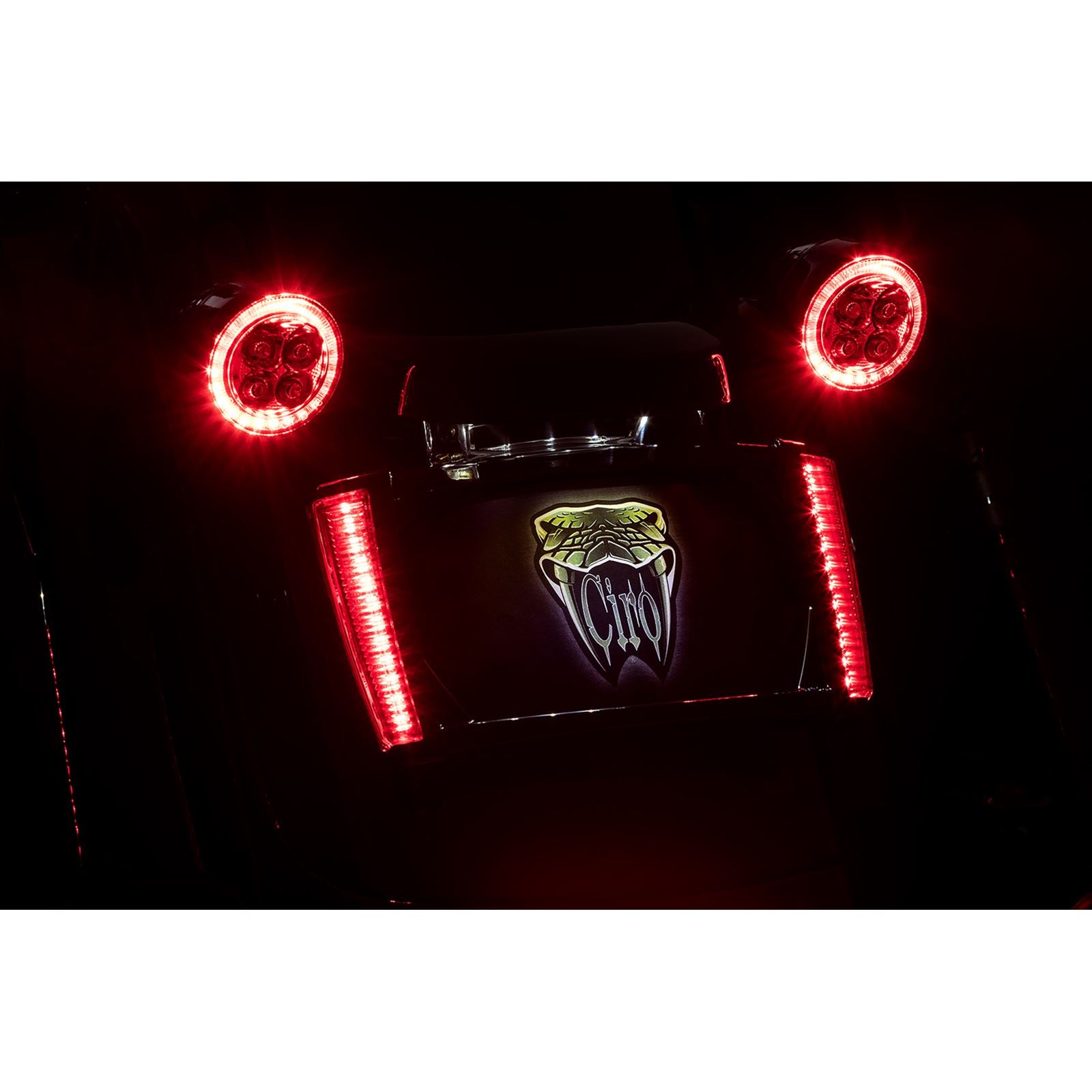 Ciro Lighted License Plate Frame for '14-up Street Glide Style Fender [MPN: 40302]_1092945