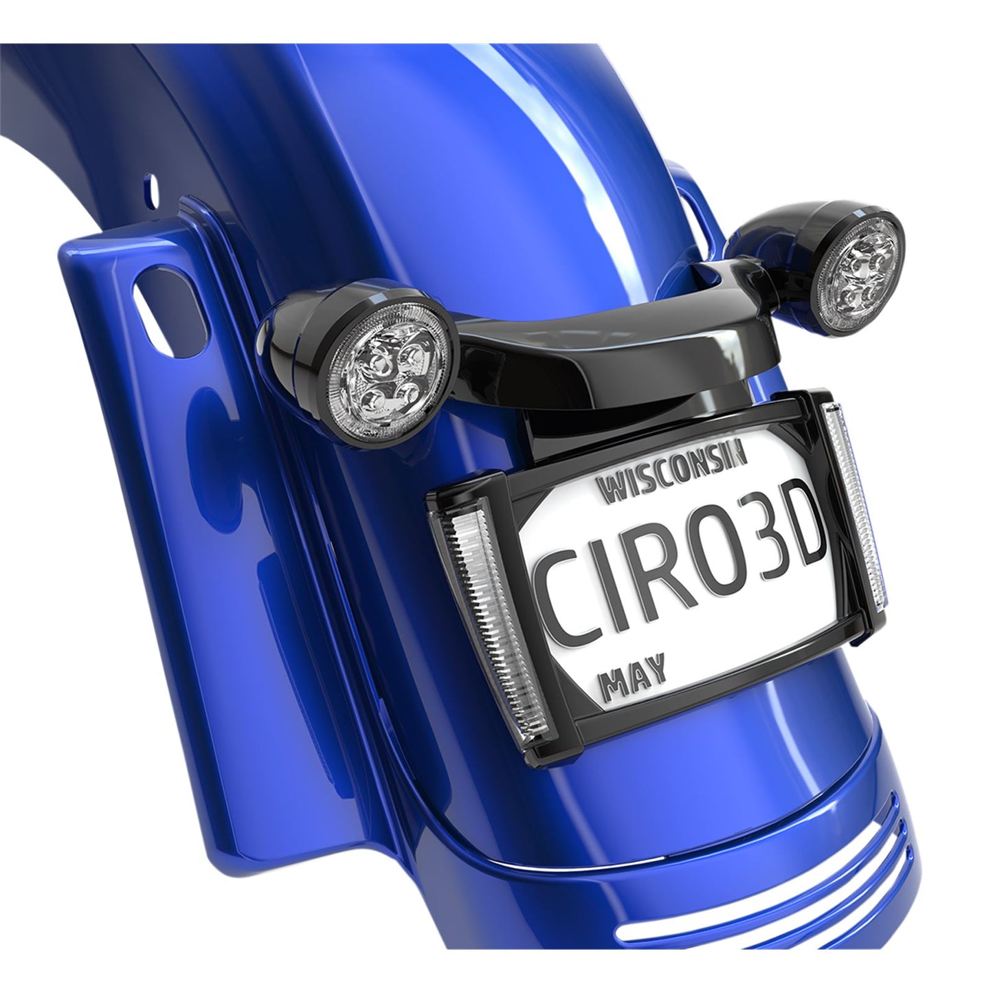 Ciro Lighted License Plate Frame for '14-up Street Glide Style Fender [MPN: 40303]_1092947