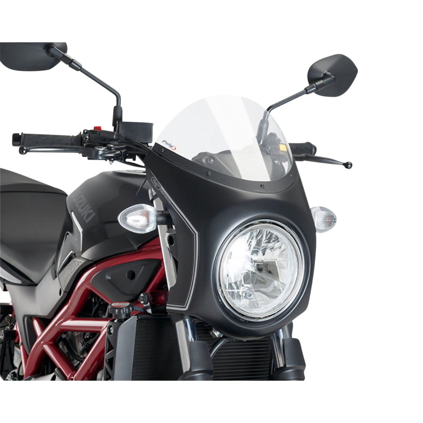 Puig Semi-Fairing - Black - Clear Screen 3169W_1092913