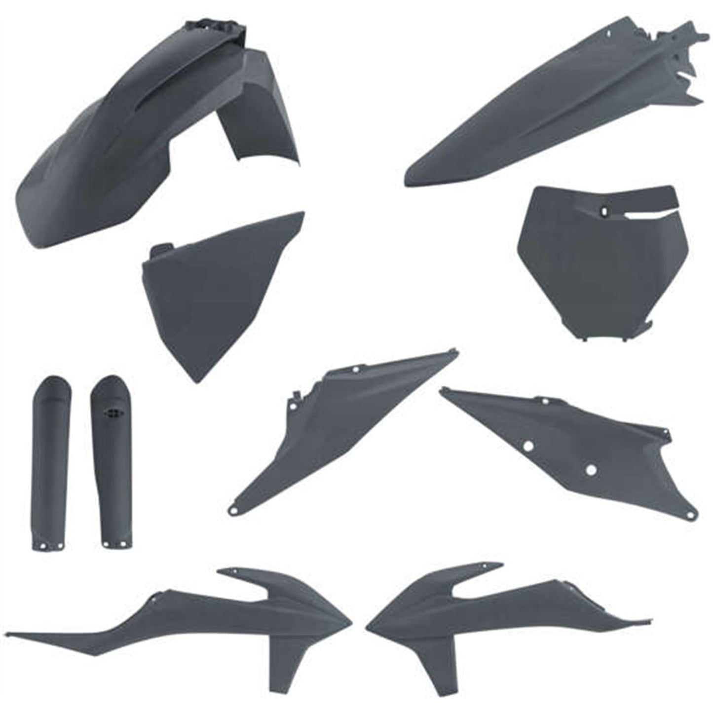 Acerbis Standard Replacement Body Kit - Gray/Metallic for Gas Gas/ Husqvarna/ KTM [MPN: 2726497297]_1060872