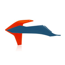 Acerbis Radiator Shrouds - Orange/Factory Blue - KX250/X/450 2726517302_914450
