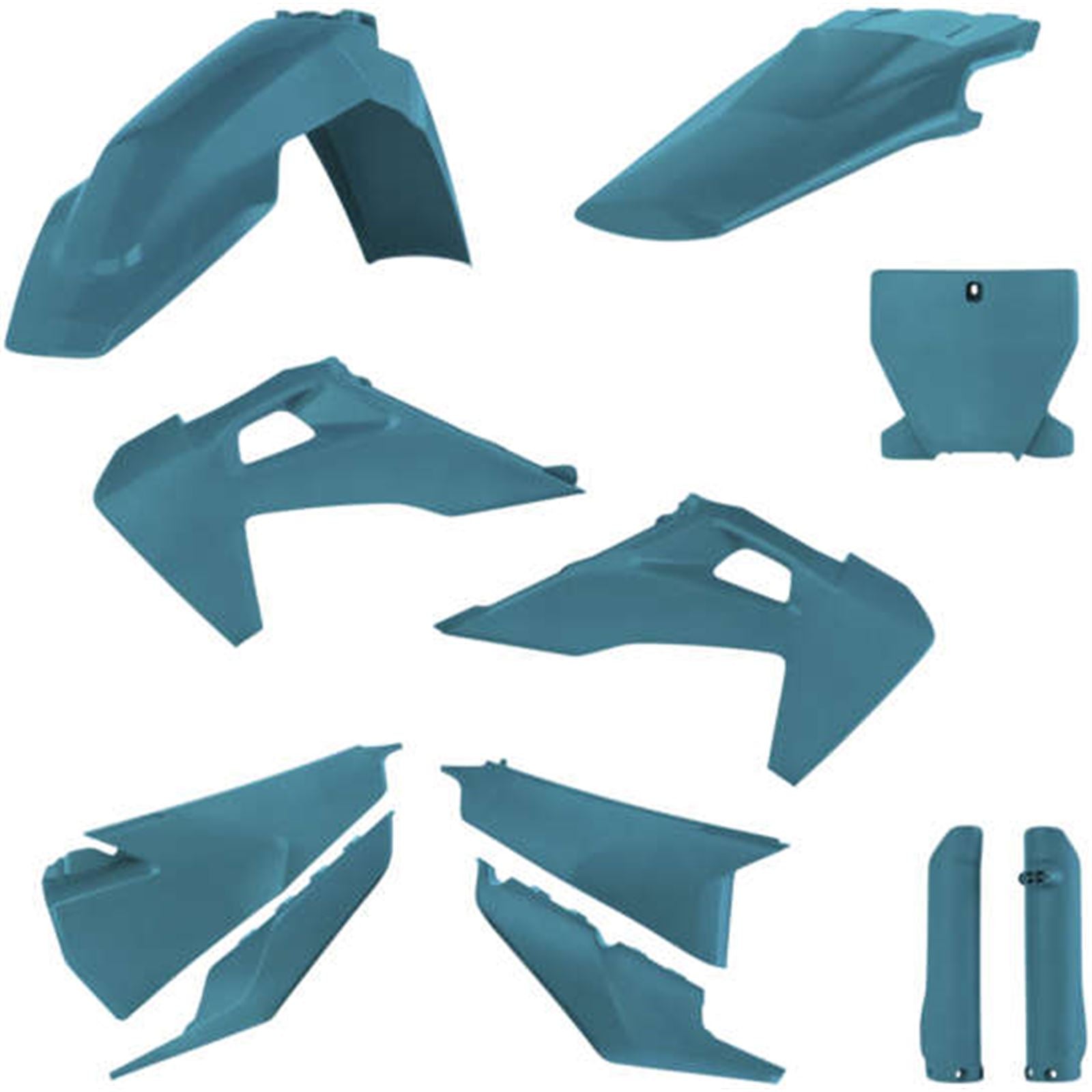Acerbis Full Replacement Body Kit - Teal/Metallic for Husqvarna 2726557441_1060656
