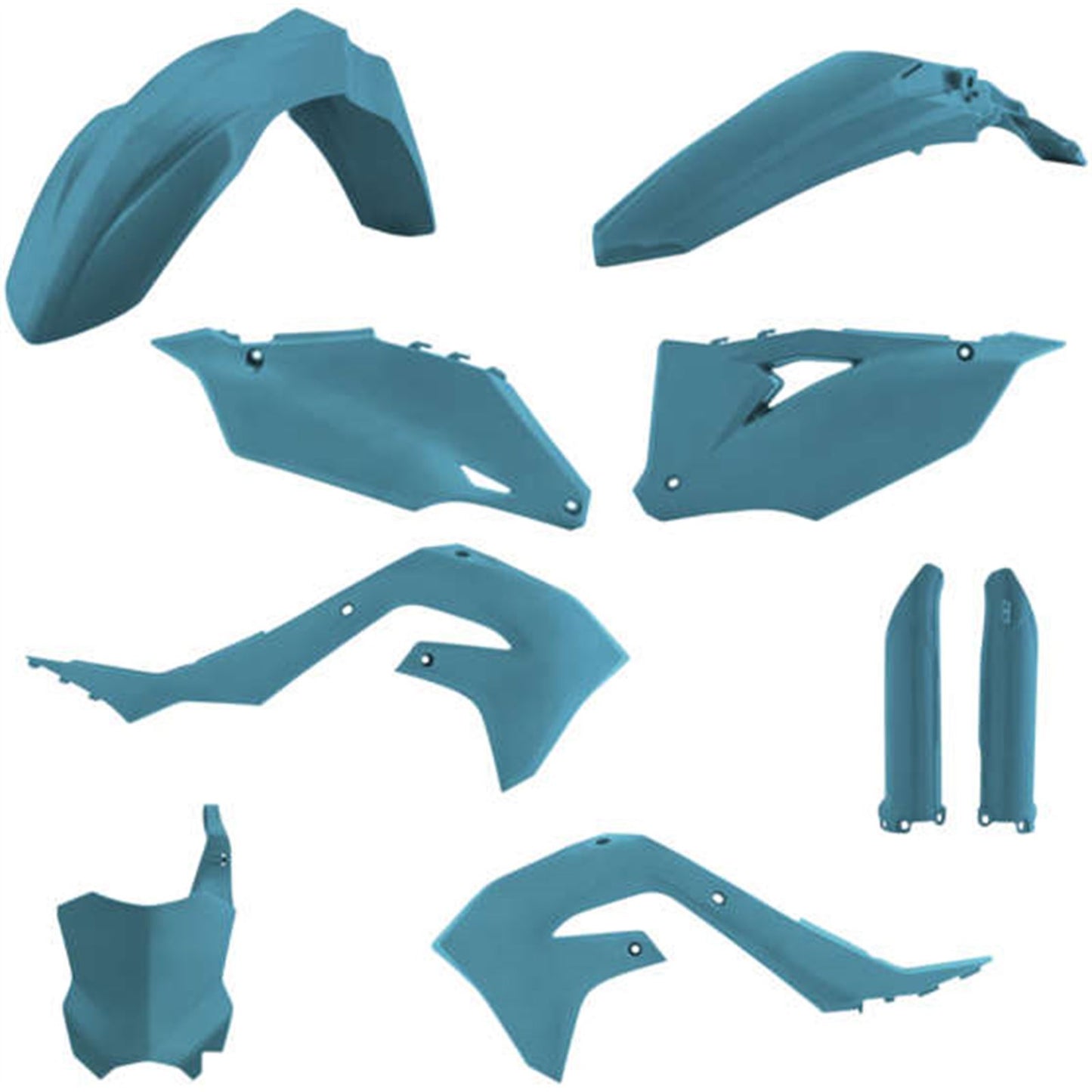 Acerbis Full Replacement Body Kit - Teal/Metallic - KX 2736297441_1062499
