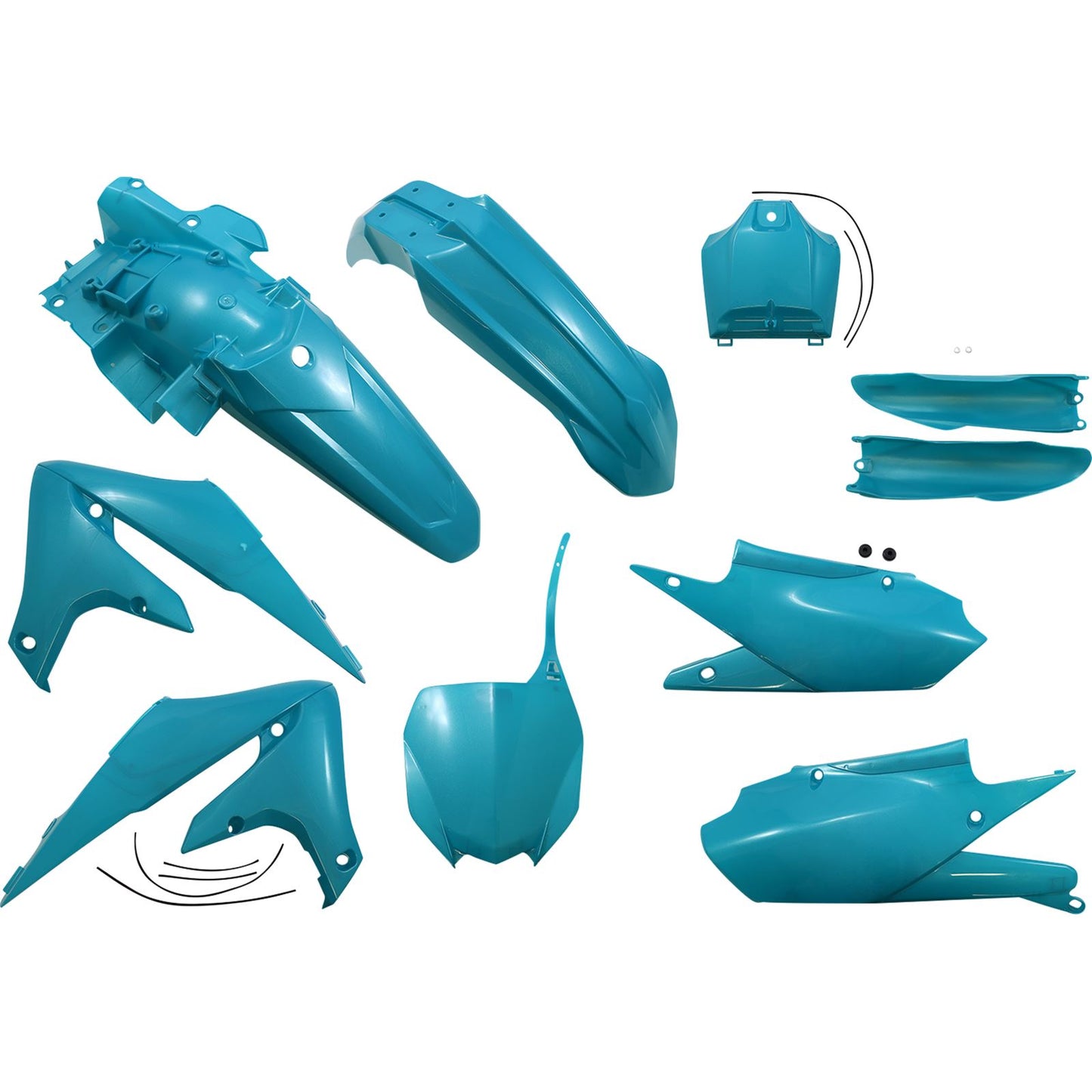 Acerbis Full Replacement Body Kit for Yamaha YZF - Teal/Metallic  2736357441_1092922