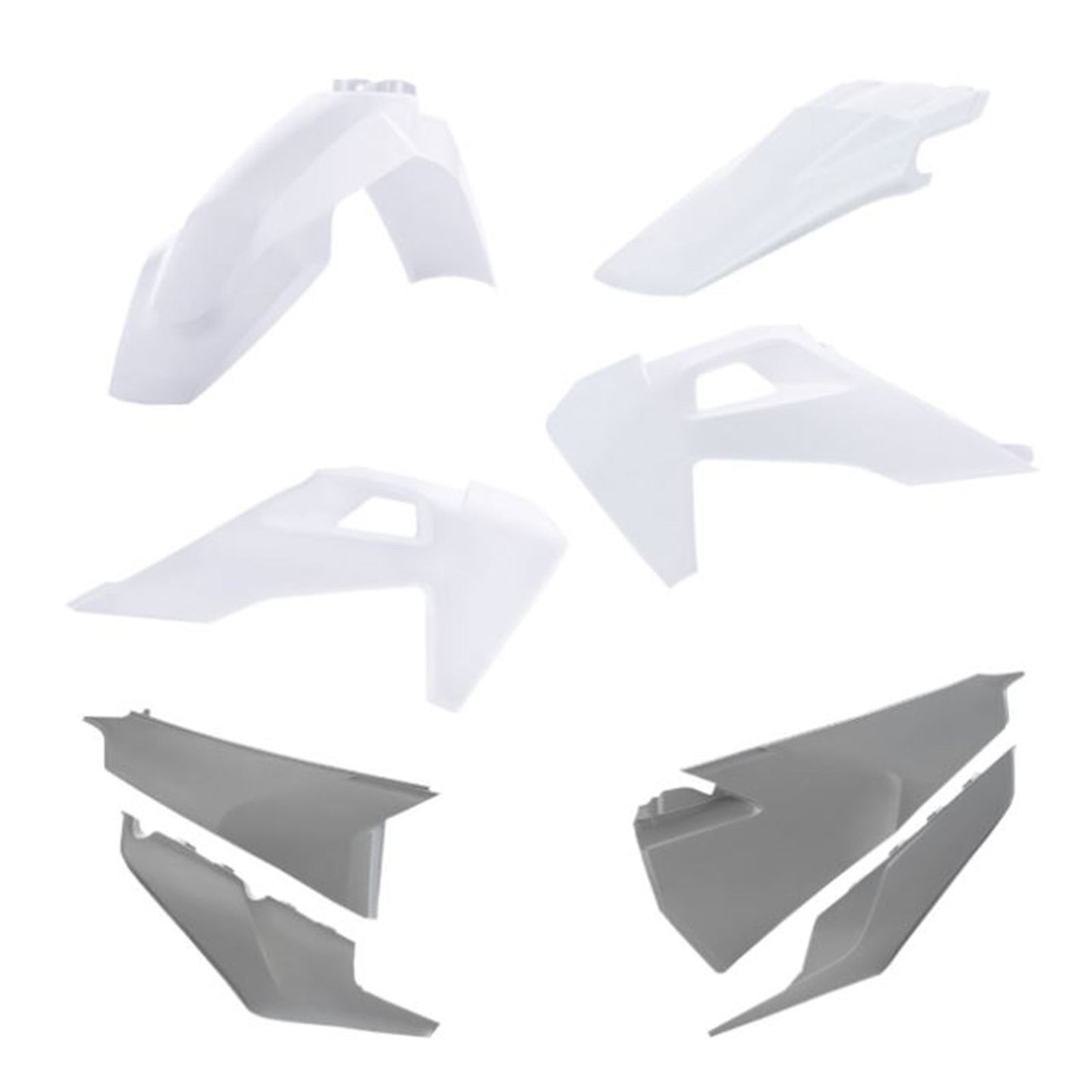 Acerbis Standard Replacement Body Kit for Husqvarna - White/Gray 2791557428_890107