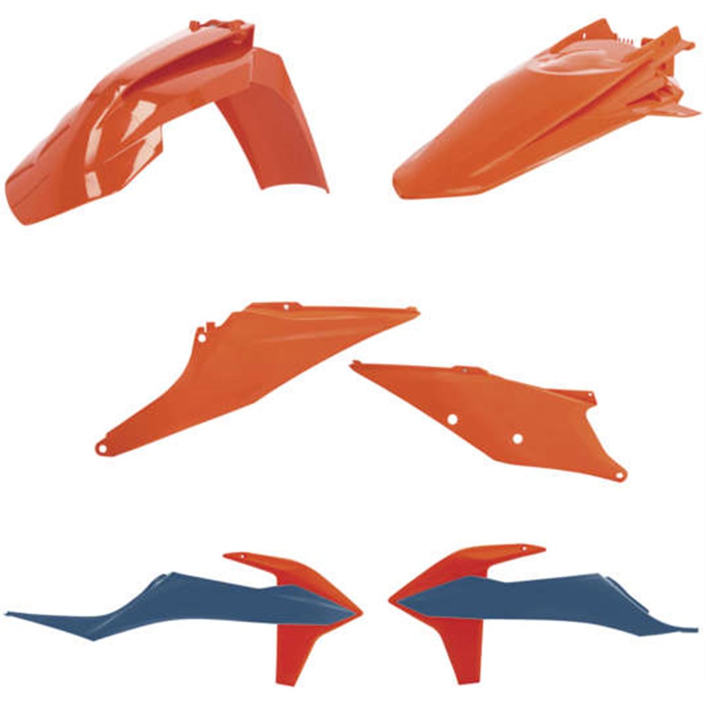 Acerbis Standard Replacement Body Kit for Gas Gas/ Husqvarna/ KTM - Orange/Dark Blue 2791567428_1060568
