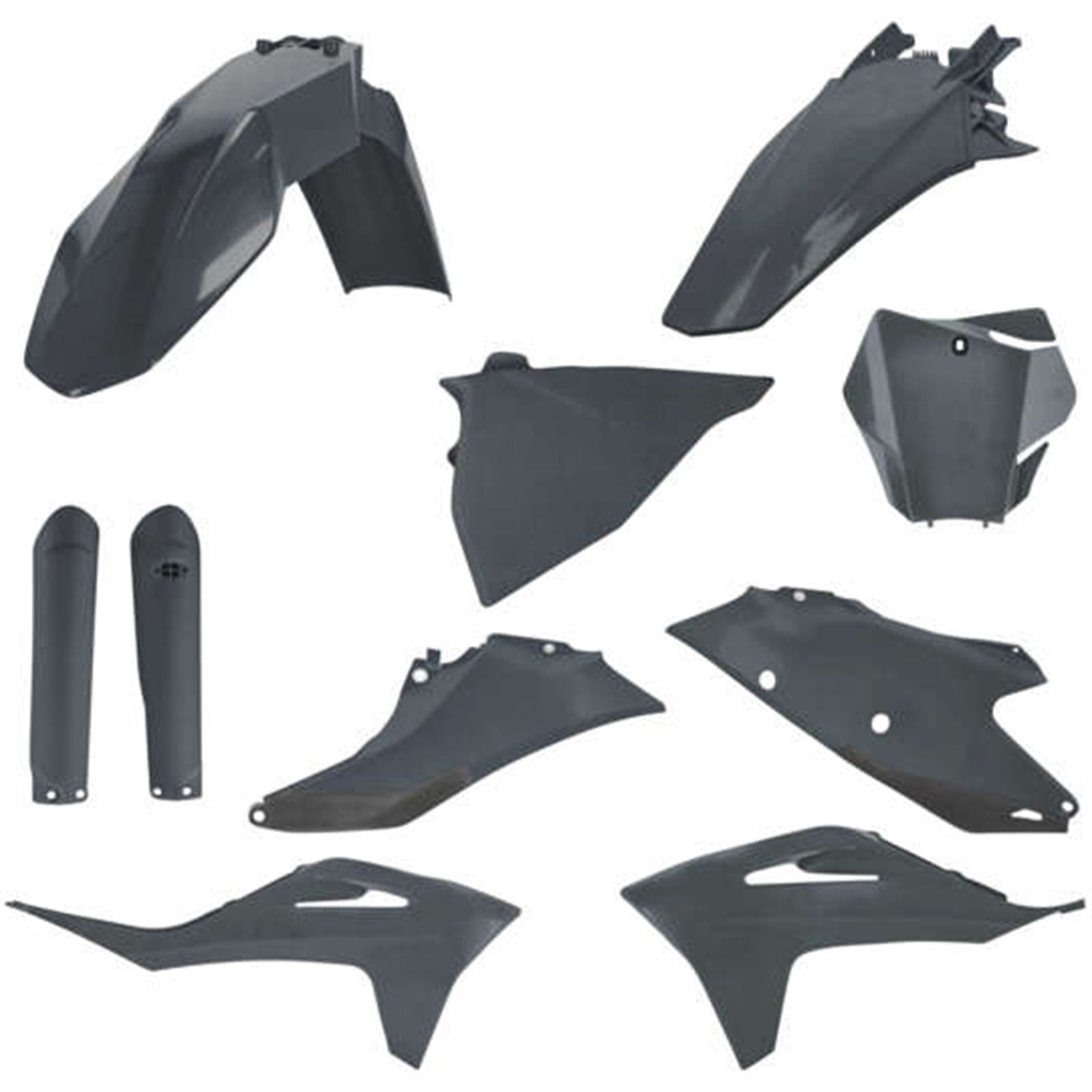 Acerbis Standard Replacement Body Kit - Gray/Metallic - GasGas 2872797297_1062536