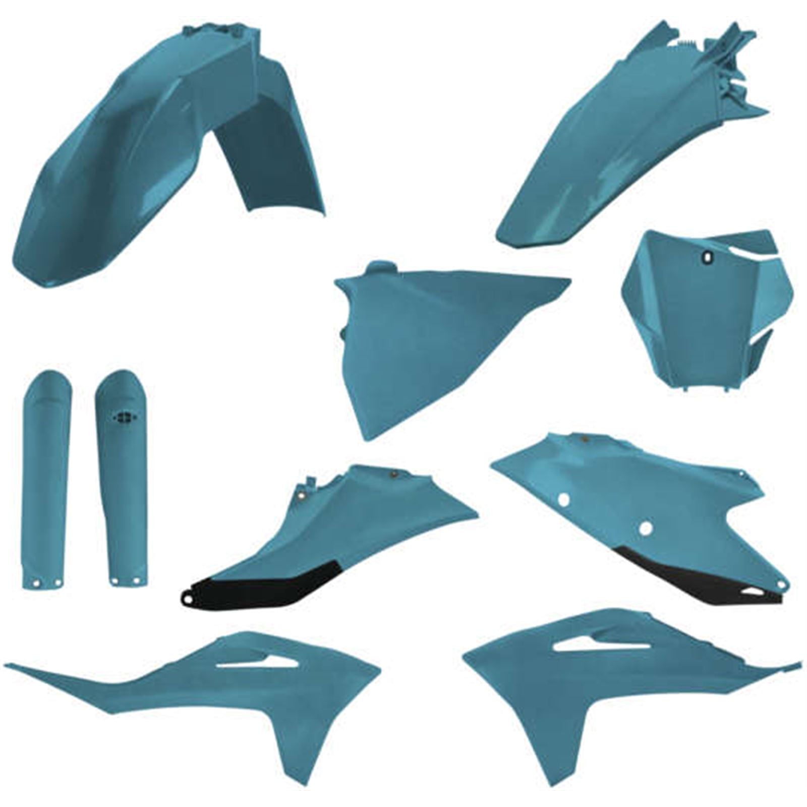 Acerbis Standard Replacement Body Kit - Teal/Metallic - GasGas 2872797441_1062307