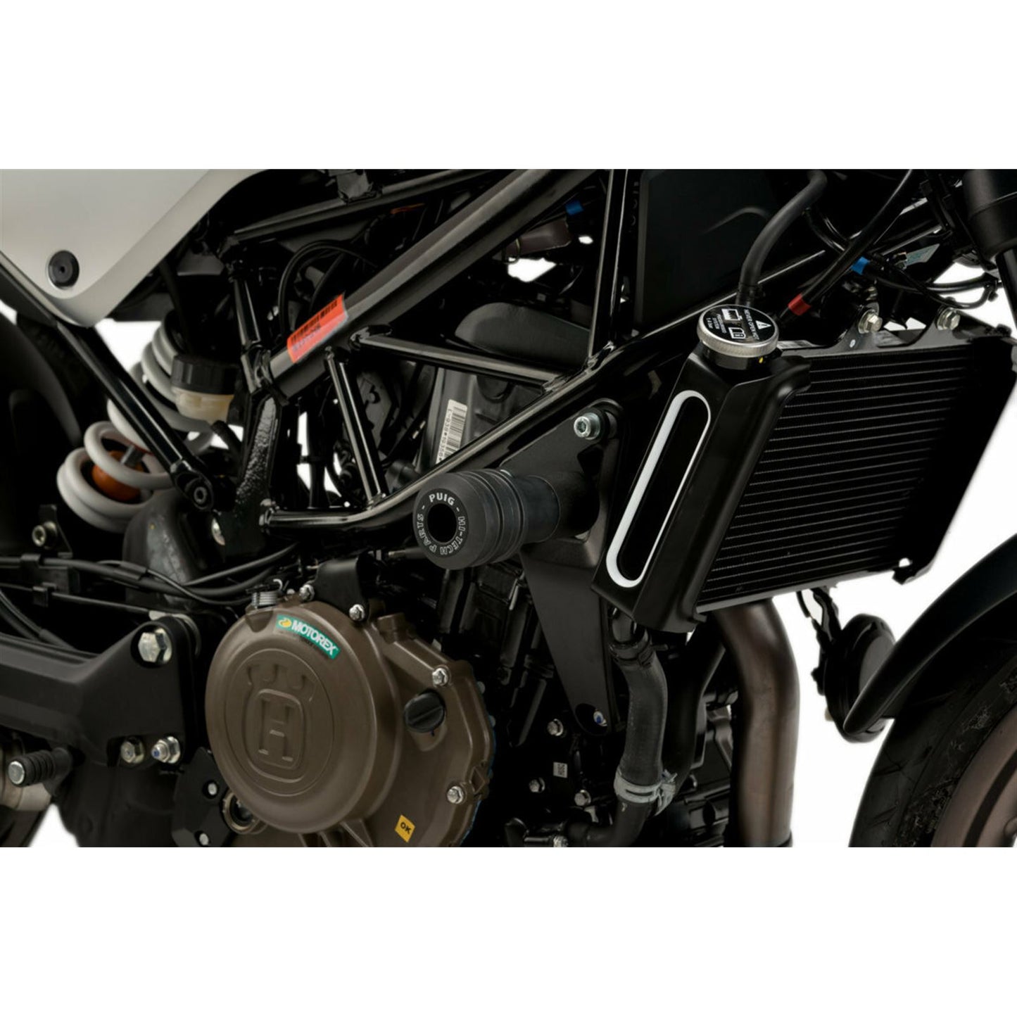Puig Vintage Frame Sliders - Black for Husqvarna 20576N_836690