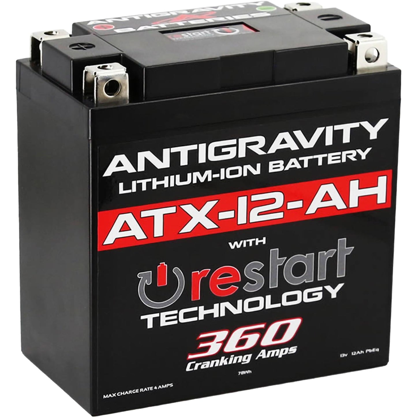 Antigravity Batteries Lithium Battery ATX12-AH-RS 360 Cold Cranking Amps AG-ATX12-AH-RS_836659