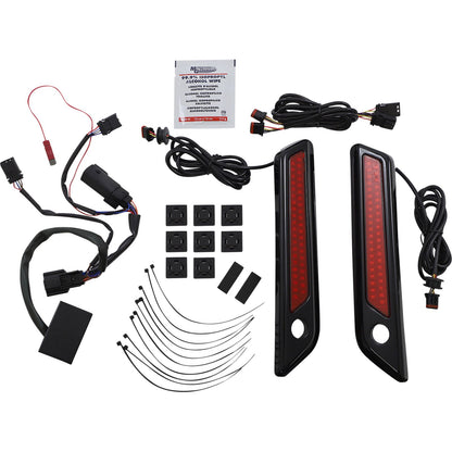 Custom Dynamics Latch Light - Saddlebag - Dual Color - Red - Black CD-SBL-DC-RB_1092967