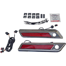 Custom Dynamics Latch Light - Saddlebag - Dual Color - Red - Chrome CD-SBL-DC-RC_1092970
