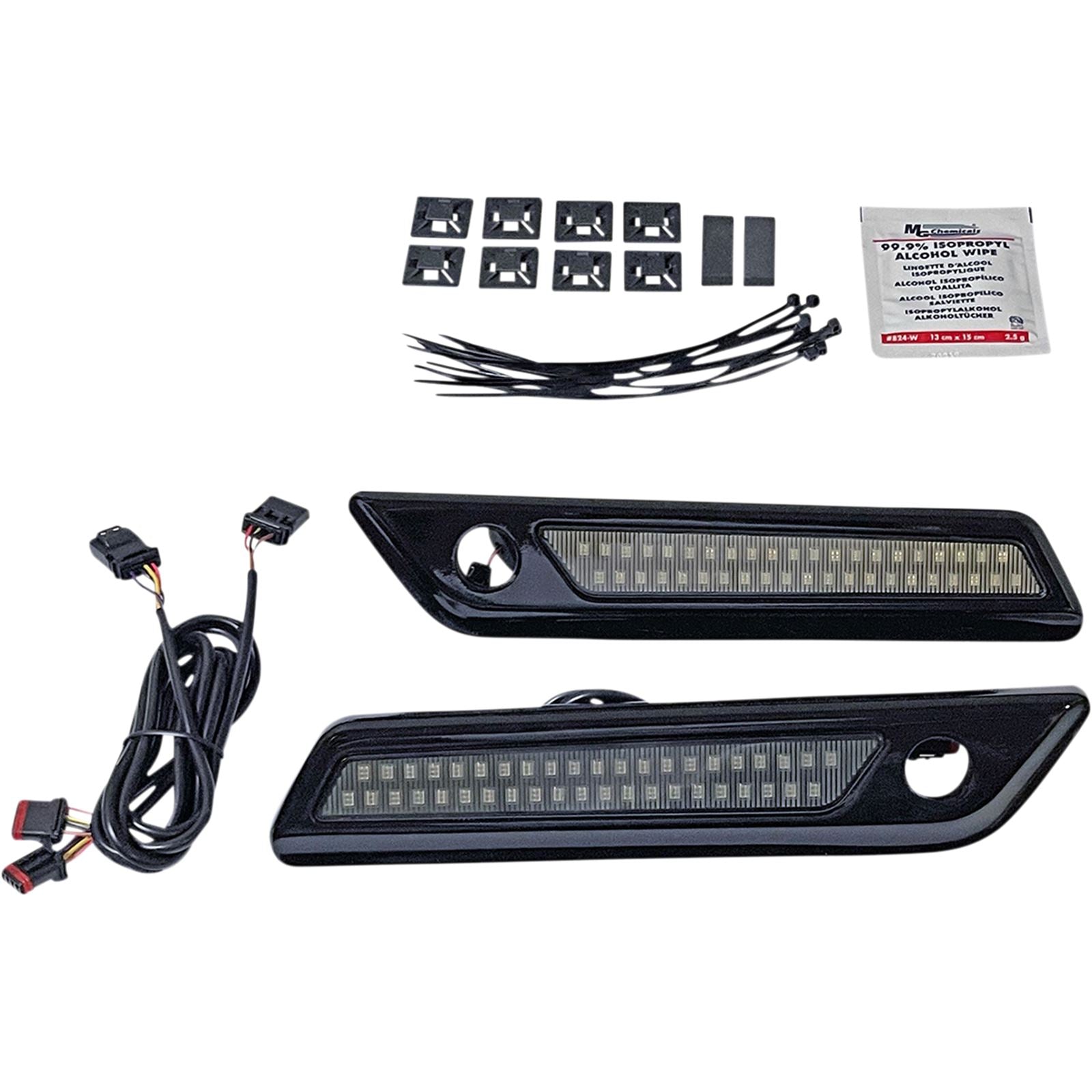 Custom Dynamics Latch Light - Saddlebag - Dual Color - Smoke - Black CD-SBL-DC-SB_1092971