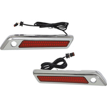 Custom Dynamics Latch Light - Saddlebag - Dual Color - Red - Chrome CD-SBL-DC4-RC_1092977