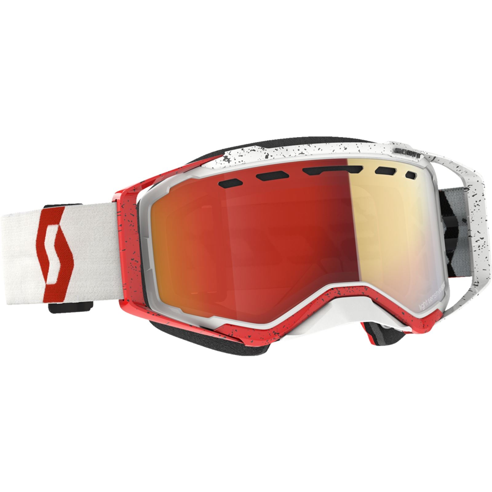 Scott Prospect Snow Goggles White/Red - Light Red Chrome Lens 278603-1030341_1161260