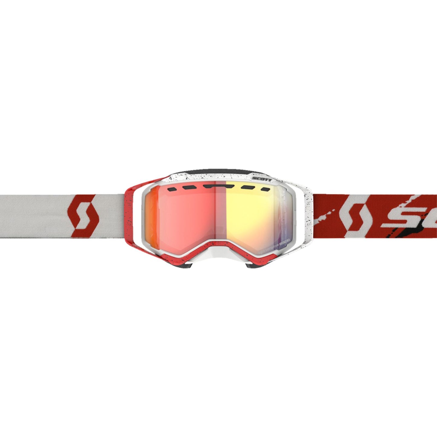 Scott Prospect Snow Goggles White/Red - Light Red Chrome Lens 278603-1030341_1161261