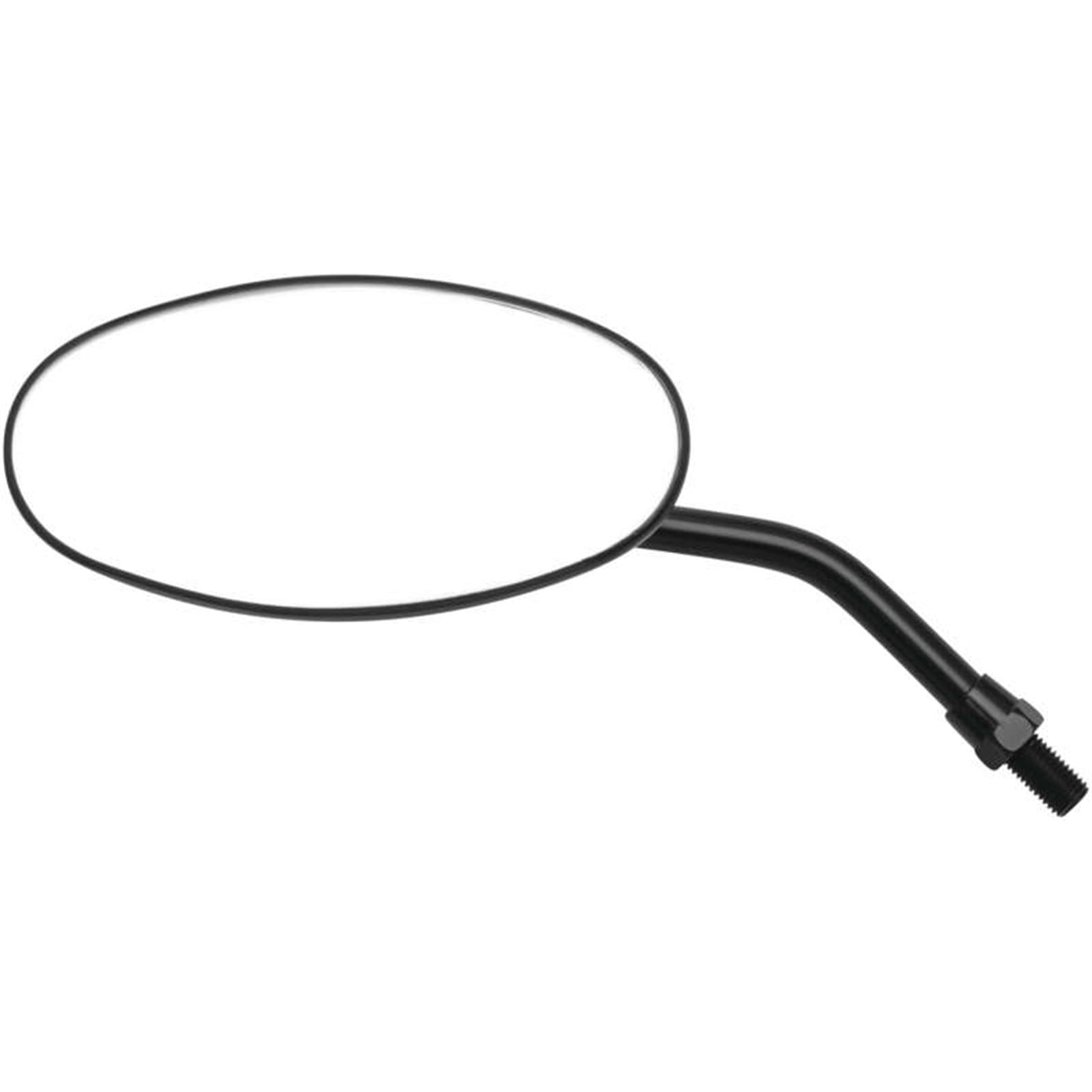 BikeMaster Oval Adjustable Length Mirror 10mm, Black, 5-1/4" KA66B-BK_1060536