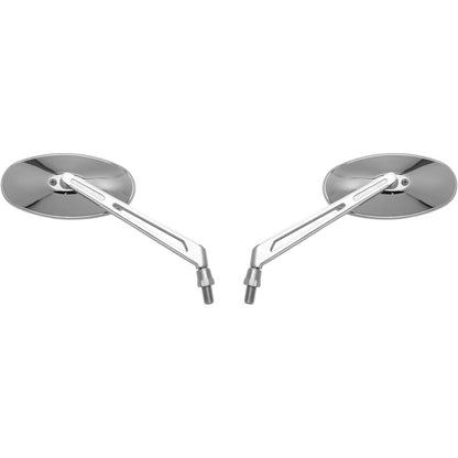 BikeMaster Mirror Oval, Machined Arm, Chrome MP617-10H_1060736