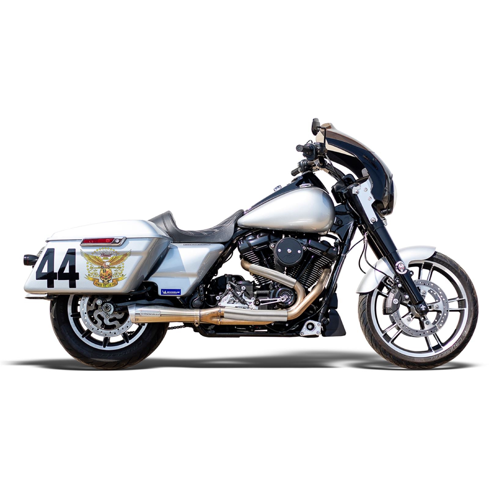 Bassani Manufacturing Competition 2 Exhaust System for Harley-Davidson [MPN: 1F92SS]_1093537