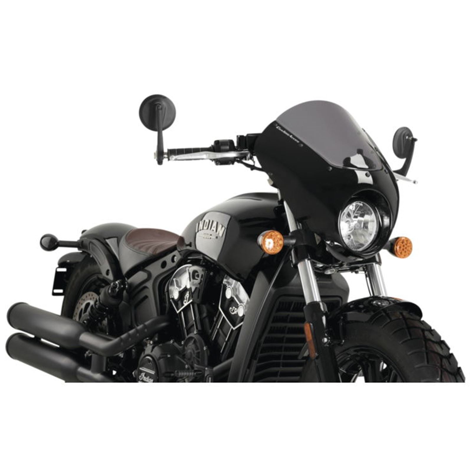 Custom Acces Dark Night Semi-Faring for Indian - Dark Smoke OPEN BOX [MPN: CUP0029F]_2335775