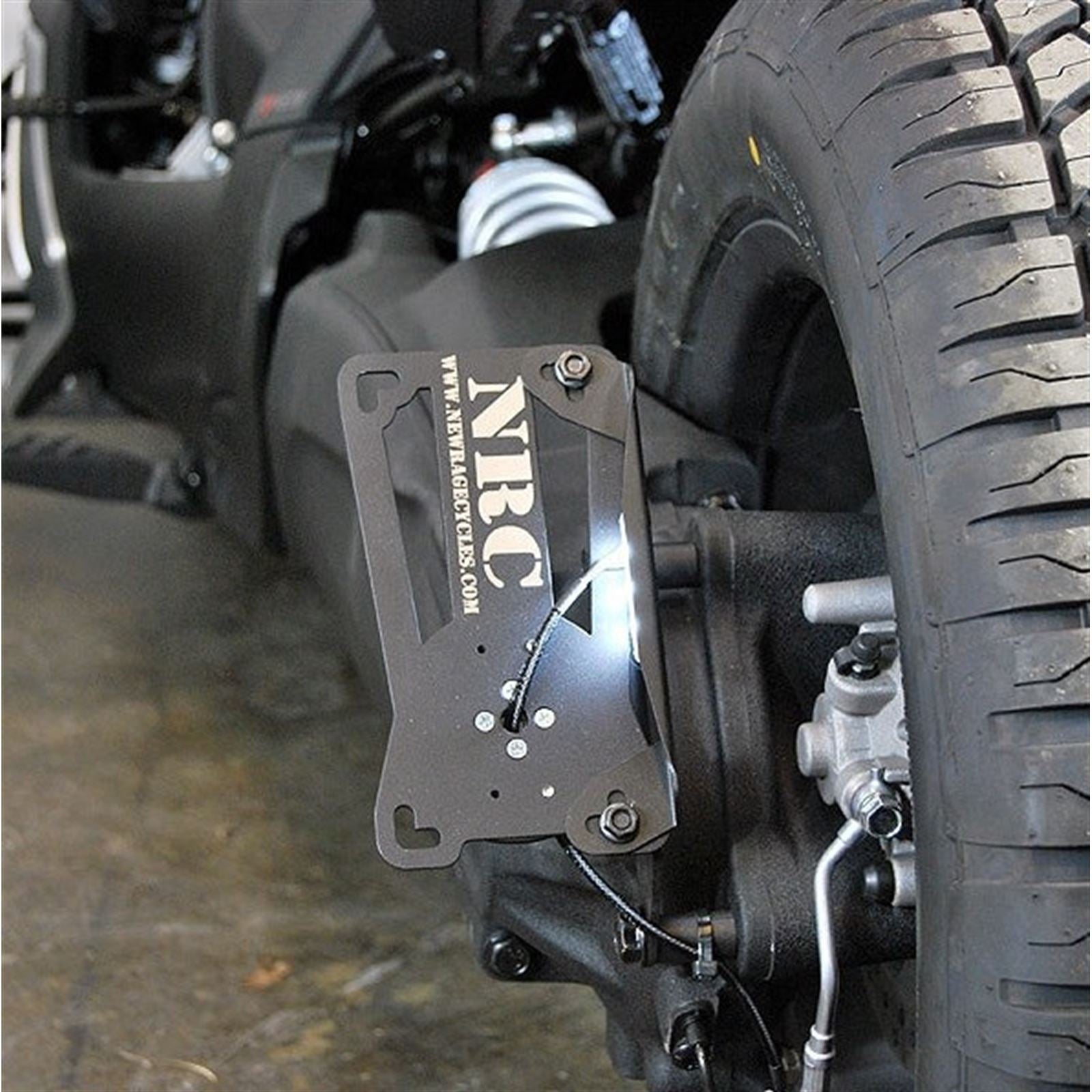 New Rage Cycle Fender Eliminator Side Mount License Plate for Can-Am Ryker [MPN: RYKER-SIDE]_1138641