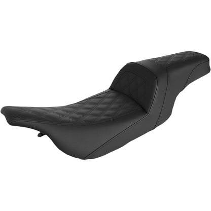 Saddlemen Slim Seat - Lattice Stitched - Black 897-07-162_1058944