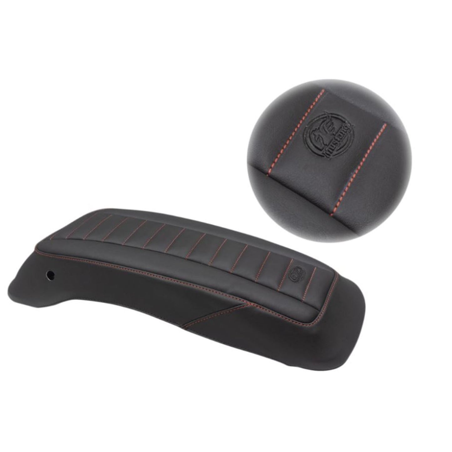 Mustang Motorcycle Products Saddlebag Lid Covers - Black/Red - '14-'21 FL 77640AB_900191