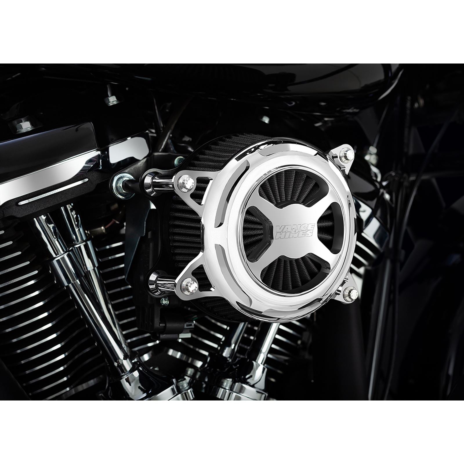 Vance And Hines VO2 X Air Cleaner - Chrome 72345_1093989